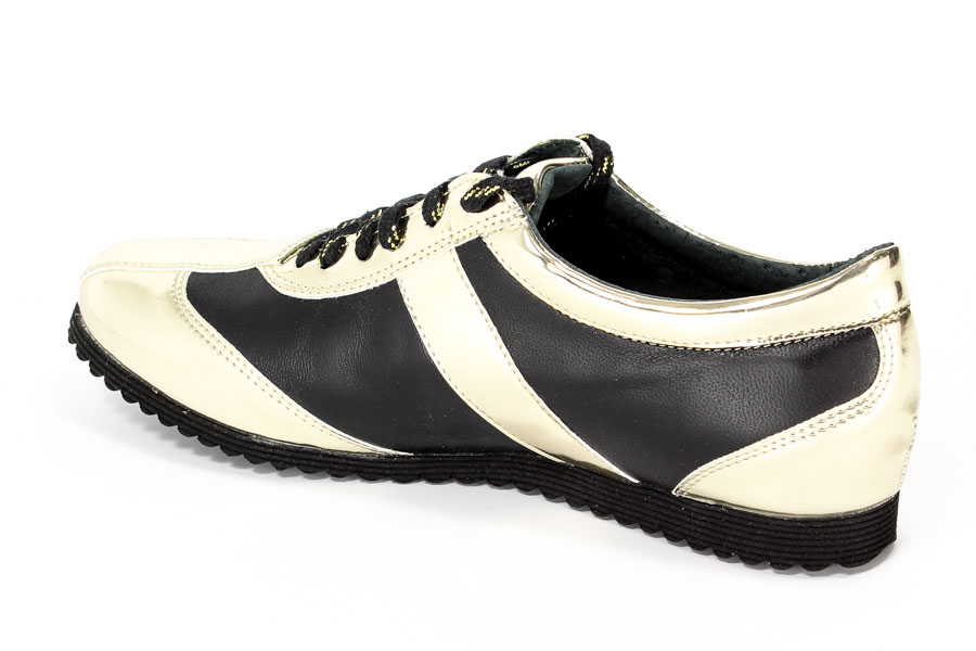 Półbuty Exclusive Roberto 494 Złoto Cz.Lico 