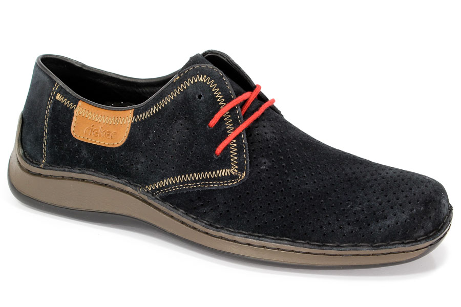 Półbuty Rieker 05225-14 Blau Blue 