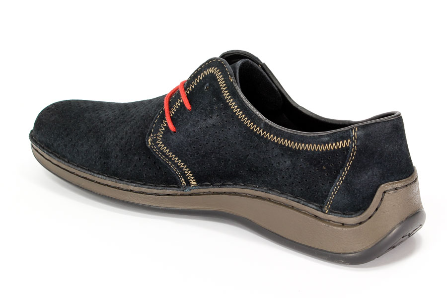Półbuty Rieker 05225-14 Blau Blue 