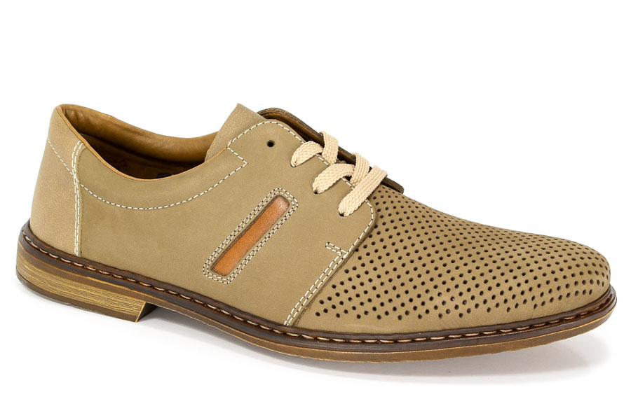 Półbuty Rieker 13408-64 Beige Beige 