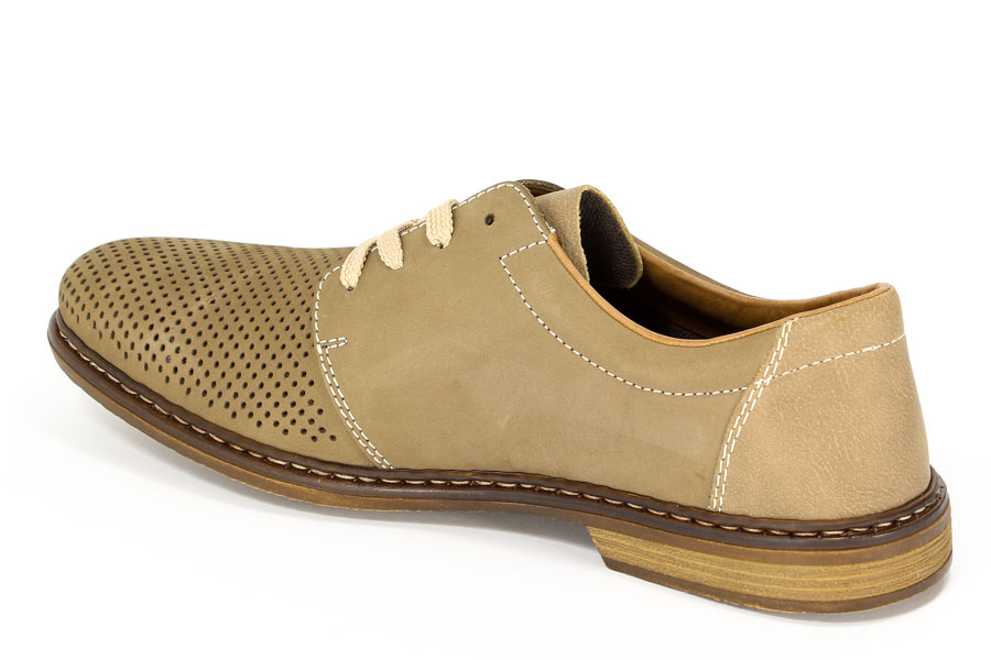 Półbuty Rieker 13408-64 Beige Beige 