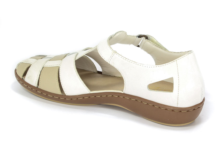 Sandały Rieker 45869-80 White 