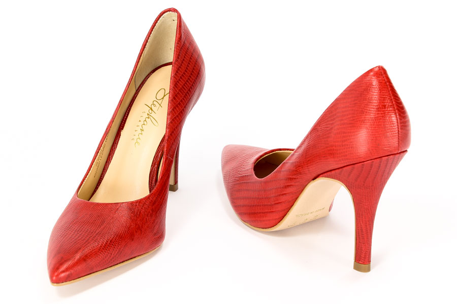 Czółenka Stephanie Classic  4020000 Lezard vermelho