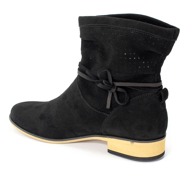 Trzewiki Eska 1213 115 Czarny/Mozliwosc odpięcia ozdoby/