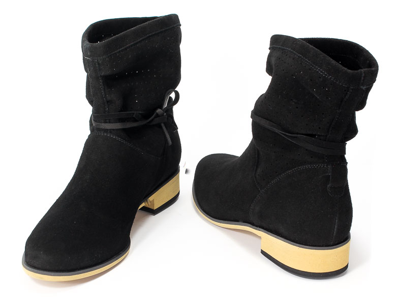 Trzewiki Eska 1213 115 Czarny/Mozliwosc odpięcia ozdoby/