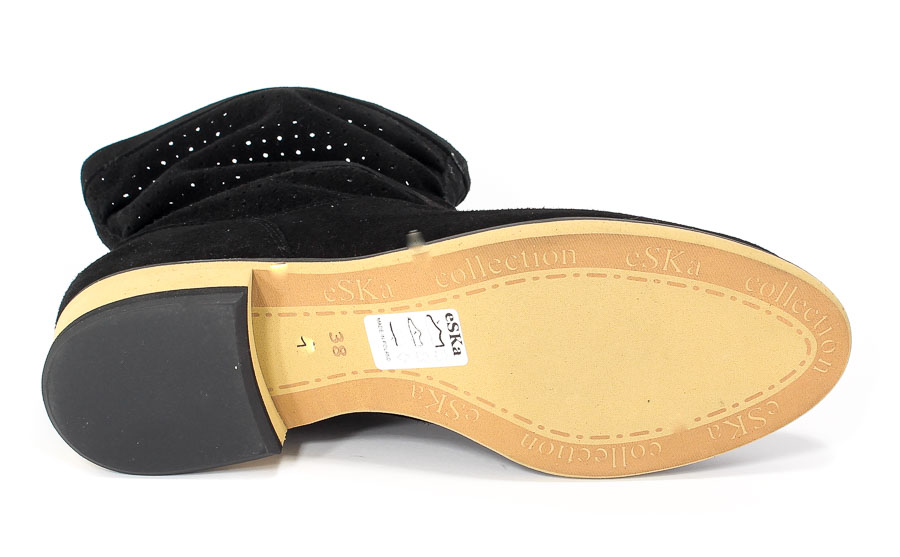 Trzewiki Eska 1213 115 Czarny/Mozliwosc odpięcia ozdoby/