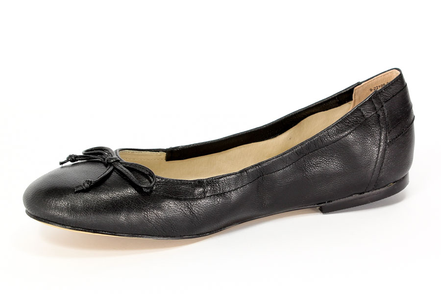 Baleriny Caprice 9-22109-26 022 Black/Nappa 