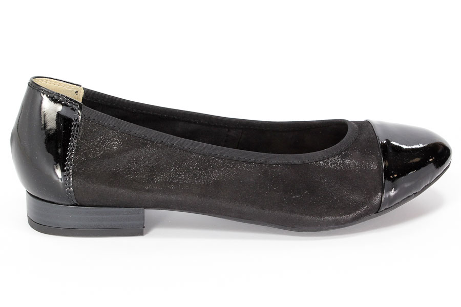 Baleriny Caprice 9-22159-26 005 Blk.Sue/Blk.Pa