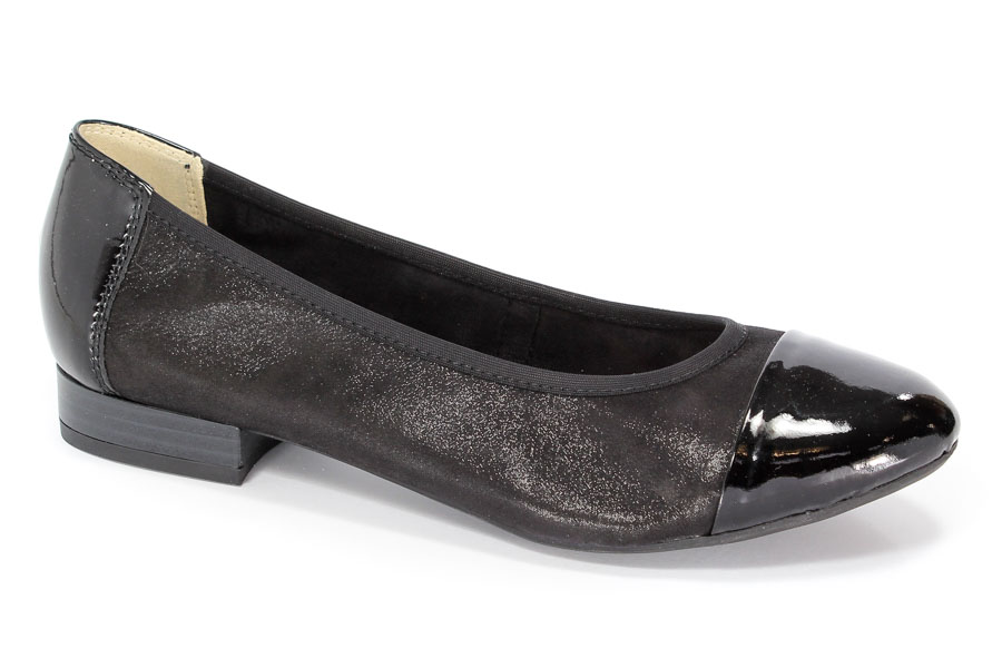 Baleriny Caprice 9-22159-26 005 Blk.Sue/Blk.Pa