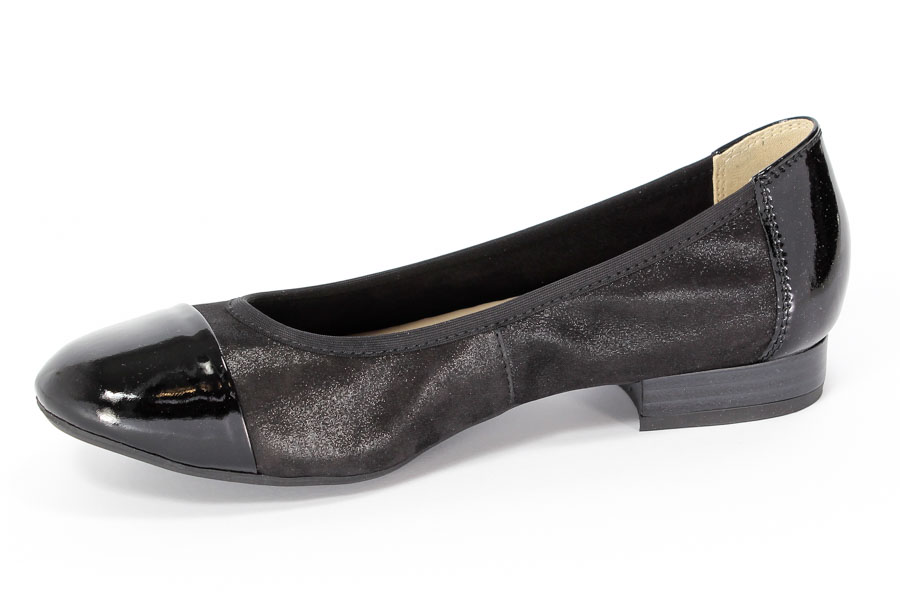 Baleriny Caprice 9-22159-26 005 Blk.Sue/Blk.Pa