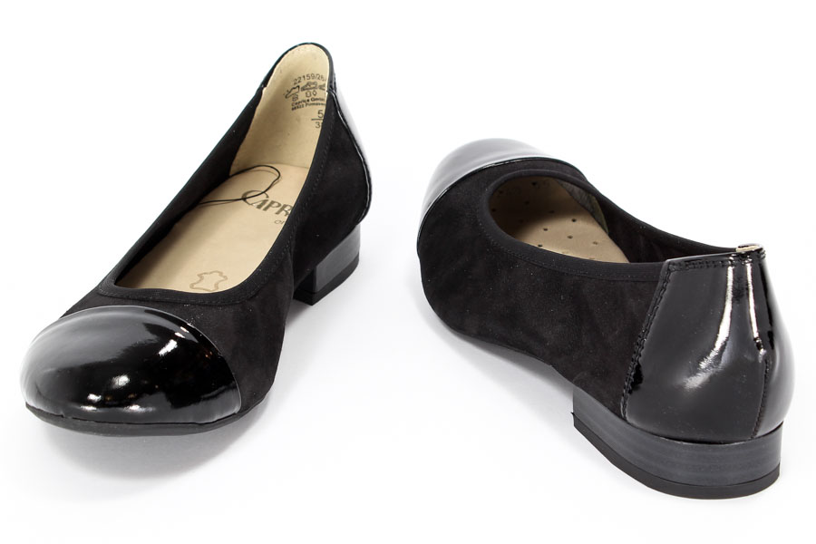Baleriny Caprice 9-22159-26 005 Blk.Sue/Blk.Pa