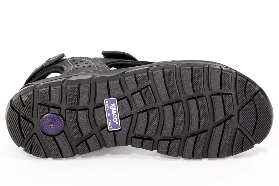 Sandały Igi&Co 57260/00 Nabuk Schiar./Nero 