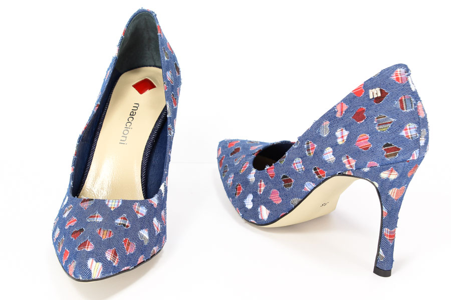 Czółenka Maccioni 899.978.7635 Niebieski 