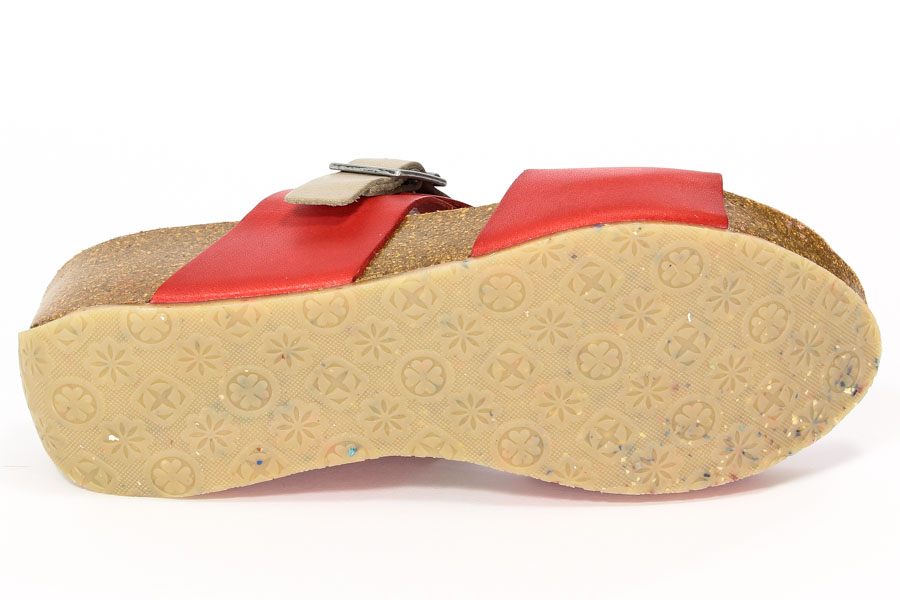 Klapki Brinkmann 700920 Rot leder