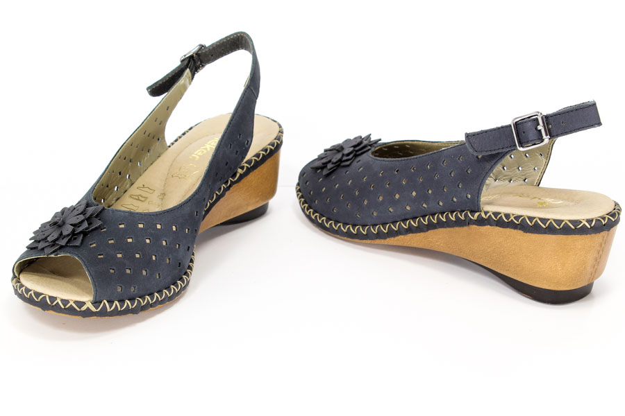 Czółenka Rieker 66166-14 Blue