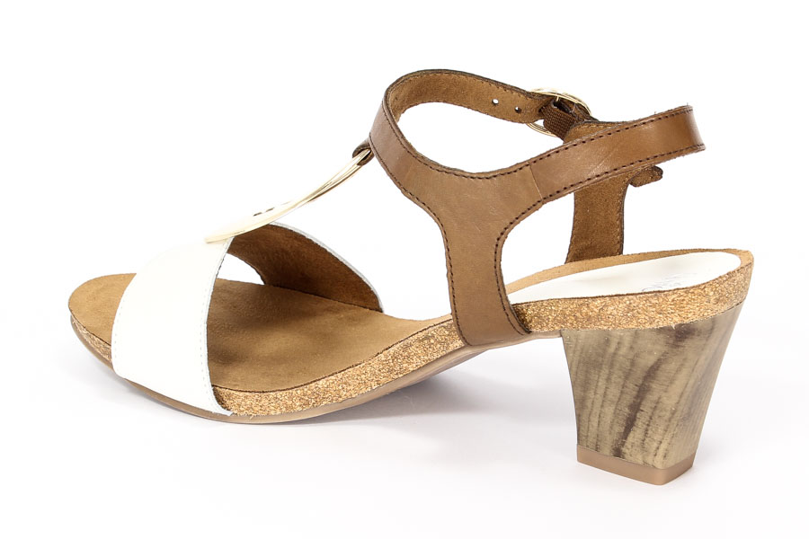 Sandały Caprice 9-28308-26 001 Cognac/OffWHT