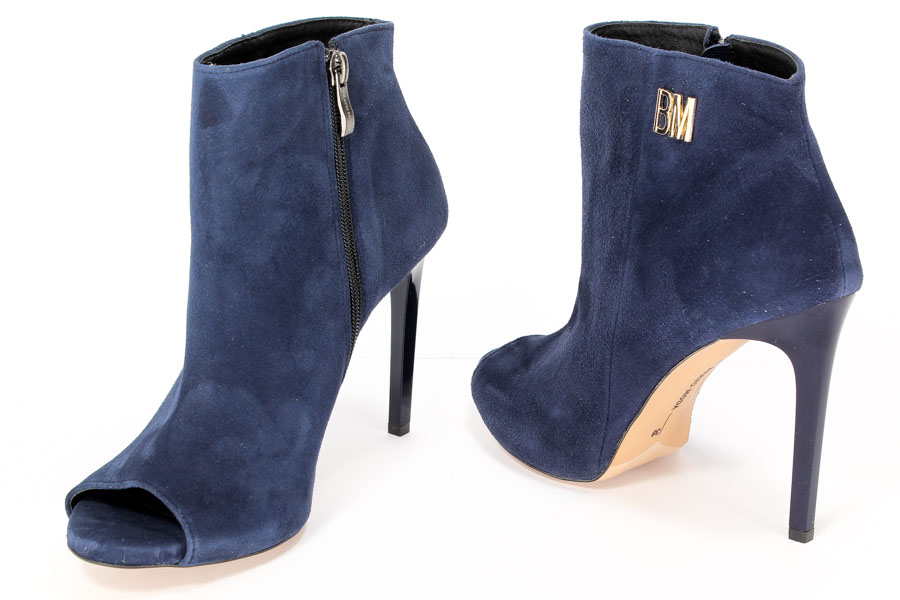 Botki Bravo Moda 1393 Granat zamsz