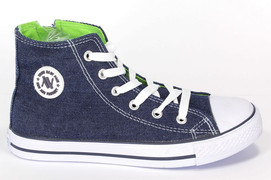 Trampki New Age 082K Jeans/Apple Green r.31-36