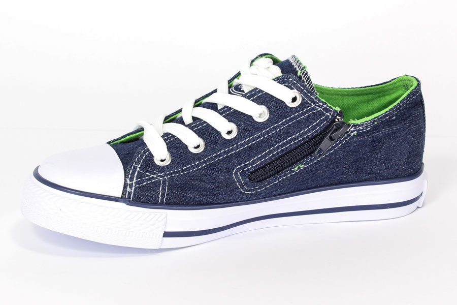 Trampki New Age 083K Jeans/Apple Green r.31-36