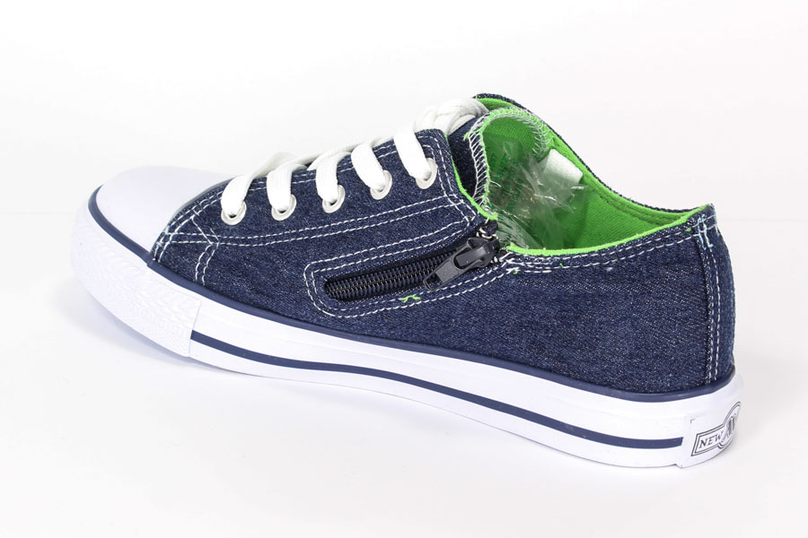 Trampki New Age 083K Jeans/Apple Green r.31-36