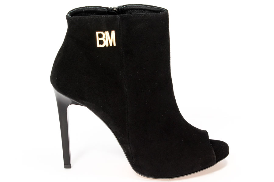 Botki Bravo Moda 1393 Czarny zamsz
