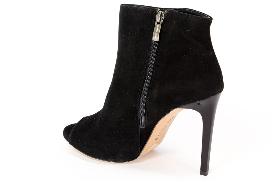 Botki Bravo Moda 1393 Czarny zamsz