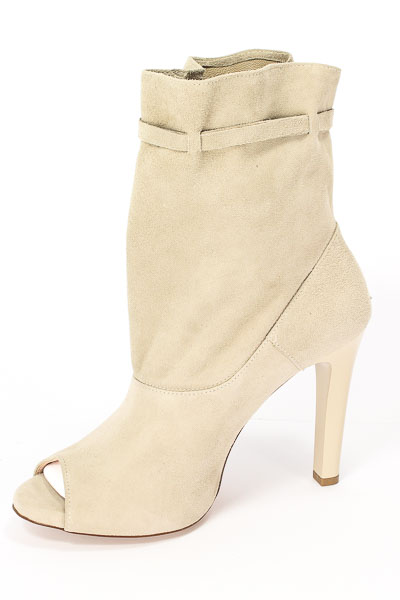 Botki Bravo Moda 1434 Beż zamsz