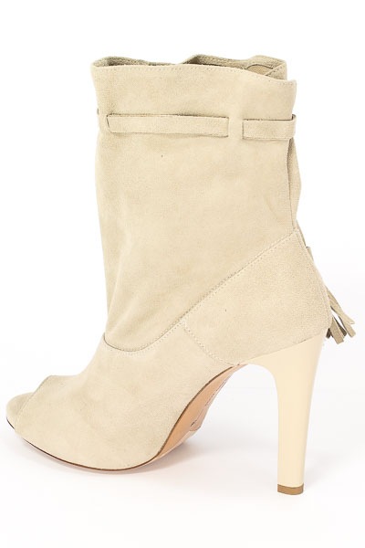 Botki Bravo Moda 1434 Beż zamsz
