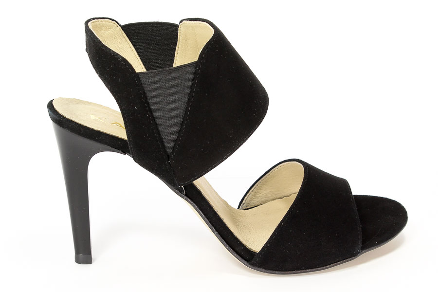 Sandały Karino 1641/003-P Czarny welur