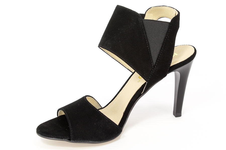 Sandały Karino 1641/003-P Czarny welur