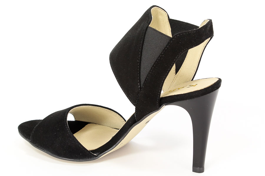 Sandały Karino 1641/003-P Czarny welur