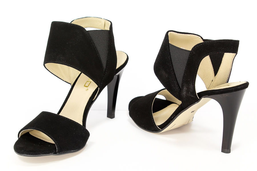 Sandały Karino 1641/003-P Czarny welur