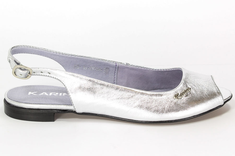 Baleriny Karino 0994/078-P Srebrny