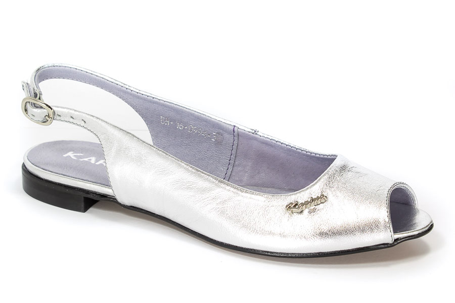Baleriny Karino 0994/078-P Srebrny