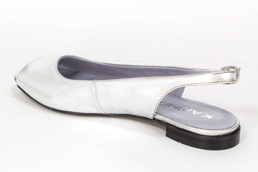 Baleriny Karino 0994/078-P Srebrny