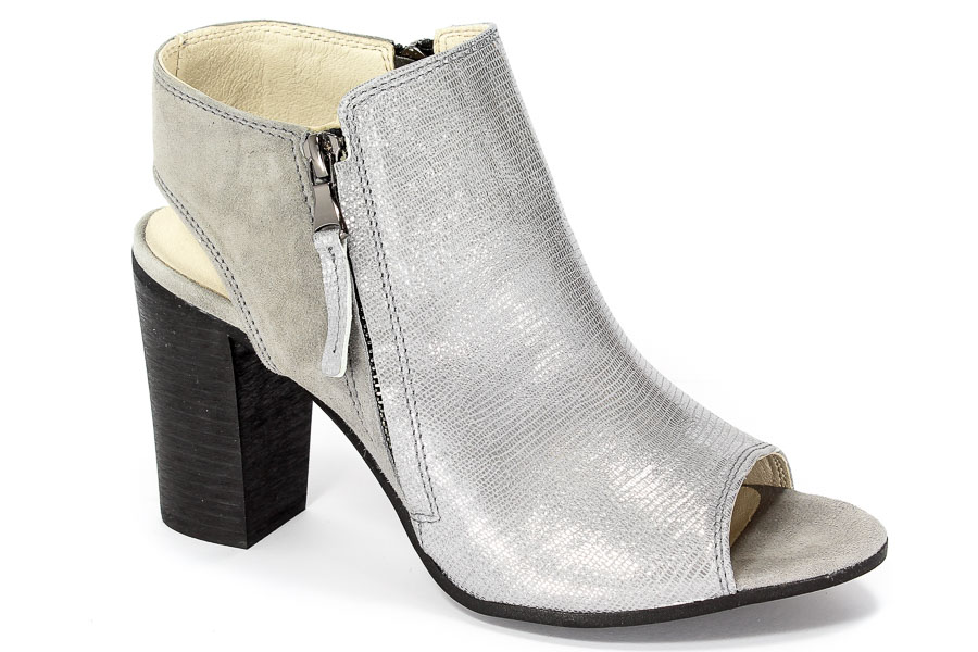 Botki Nessi 65205 Lizard silver