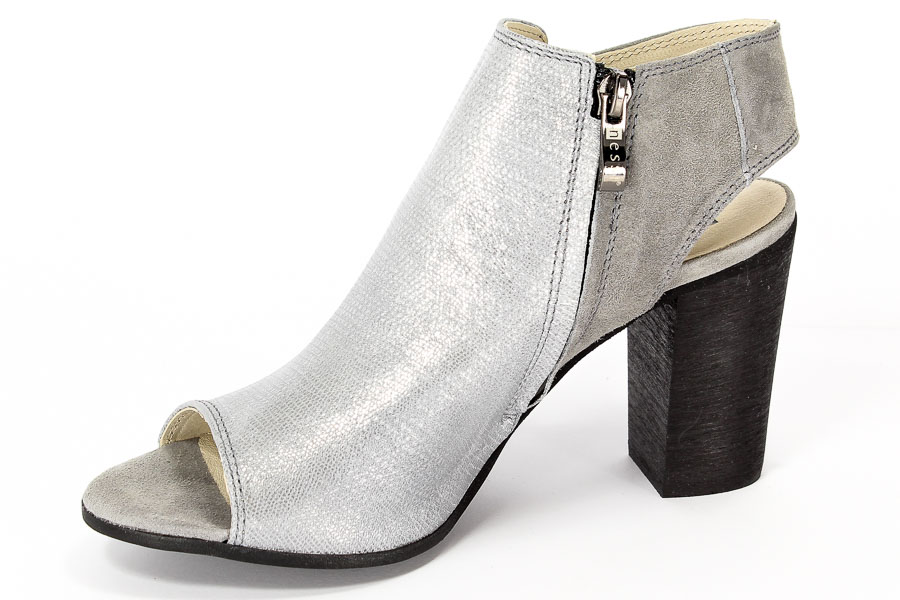 Botki Nessi 65205 Lizard silver