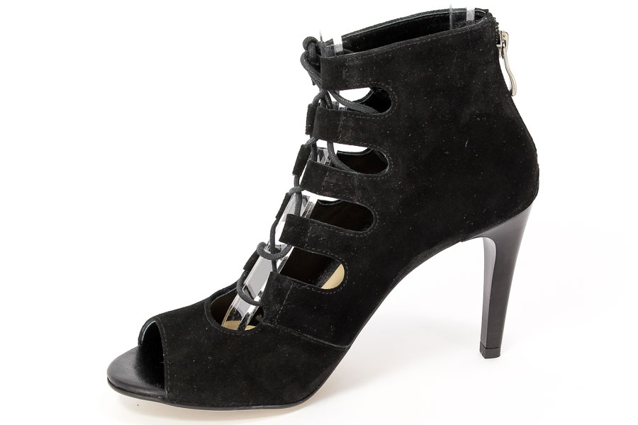Botki Eksbut 36-4099-136 Czarny welur 