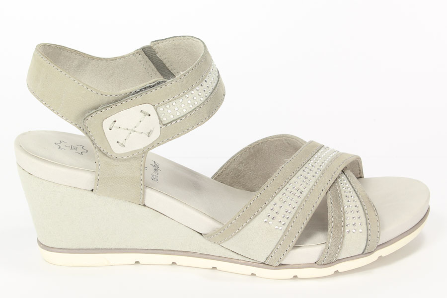 Sandały Jana 8-28702-26 204 LT.Grey