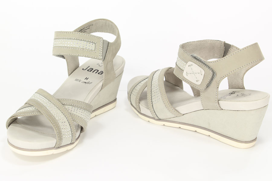 Sandały Jana 8-28702-26 204 LT.Grey