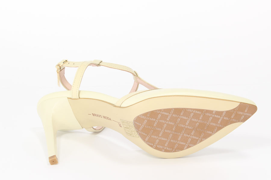 Sandały Bravo Moda 1418 Beż panna+ Blonde lakier