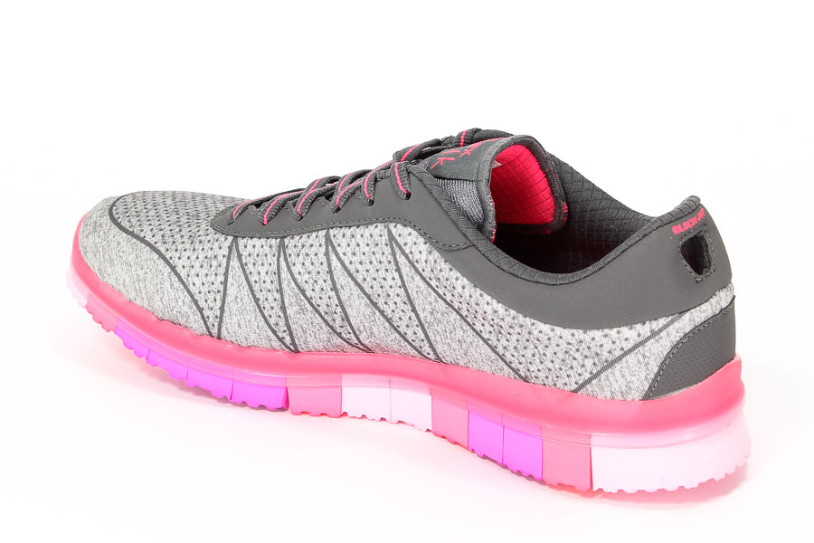 Półbuty Skechers 14011/GYHP FLEX Grav/Hot pink