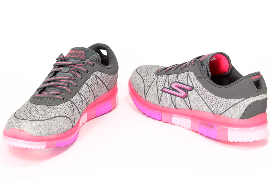 Półbuty Skechers 14011/GYHP FLEX Grav/Hot pink