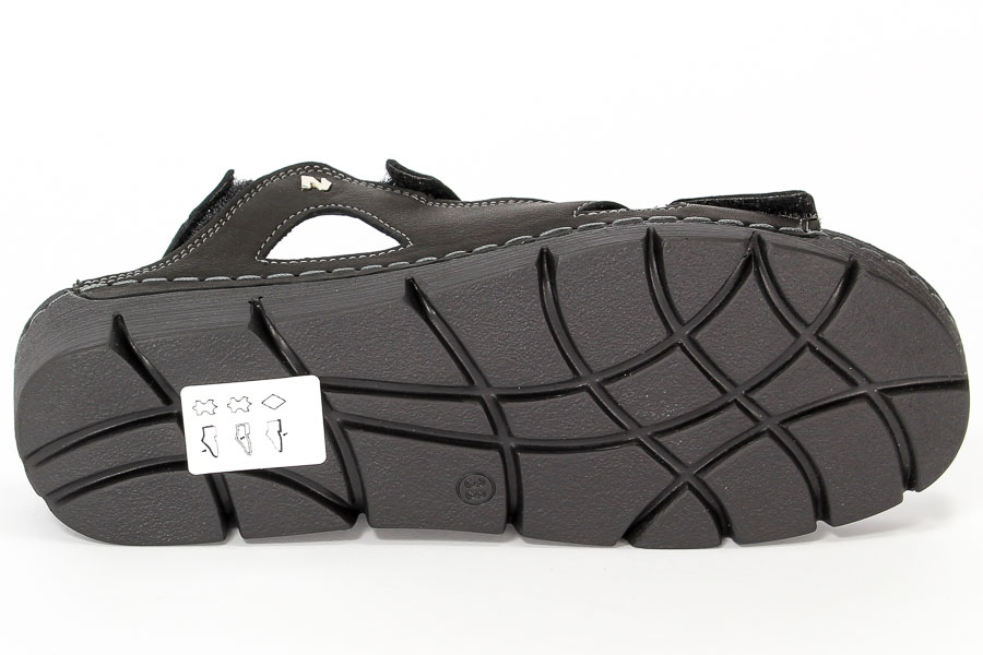 Sandały Nik 07-0221-001 Czarny