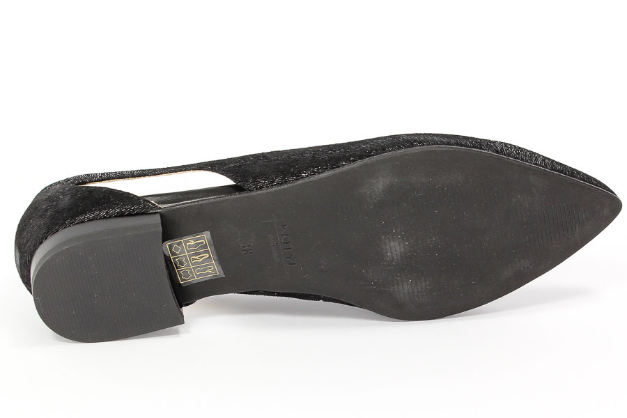 Baleriny Kotyl 167 Czarny Włos