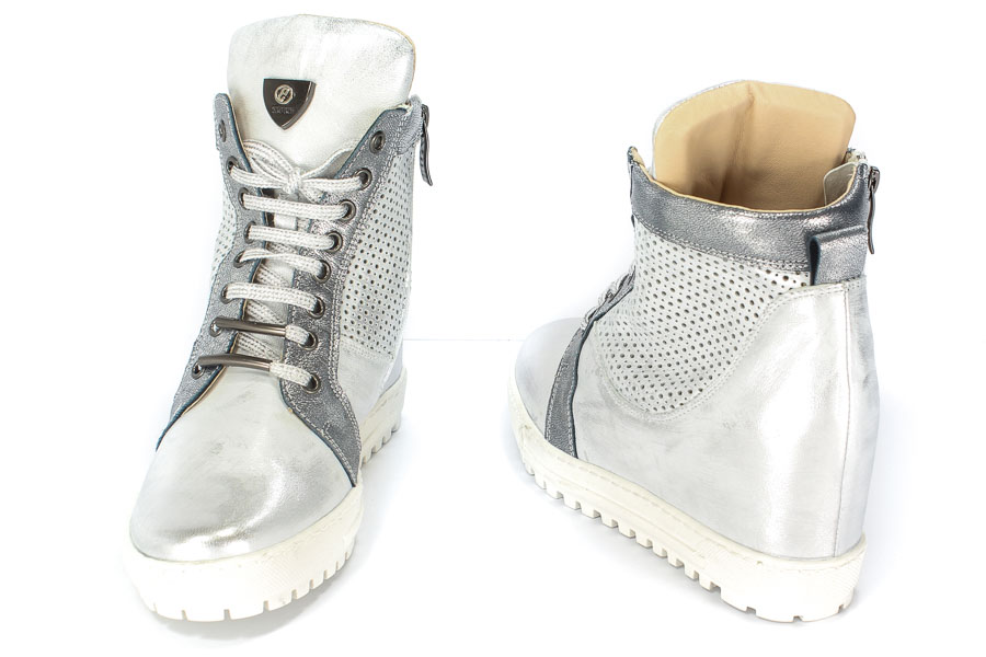Sneakersy Eksbut 76-4129-369/F97/F14 Srebro Lic.