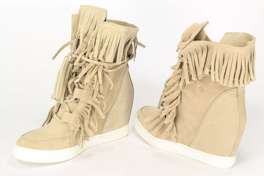Sneakersy Exclusive Roberto 506 Beż welur