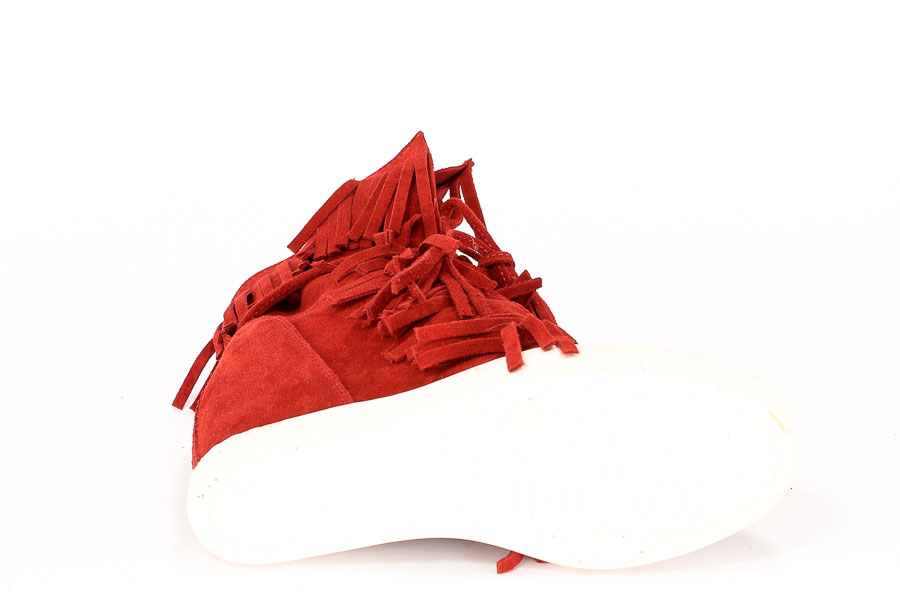 Sneakersy Exclusive Roberto 506 Czerwony welur