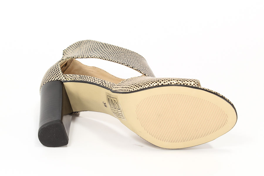 Sandały Eksbut 36-4062-F92-1 Złoty/Czarny Lic
