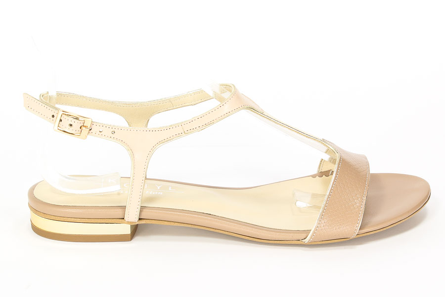 Sandały Kotyl 031 Beż+ Bez